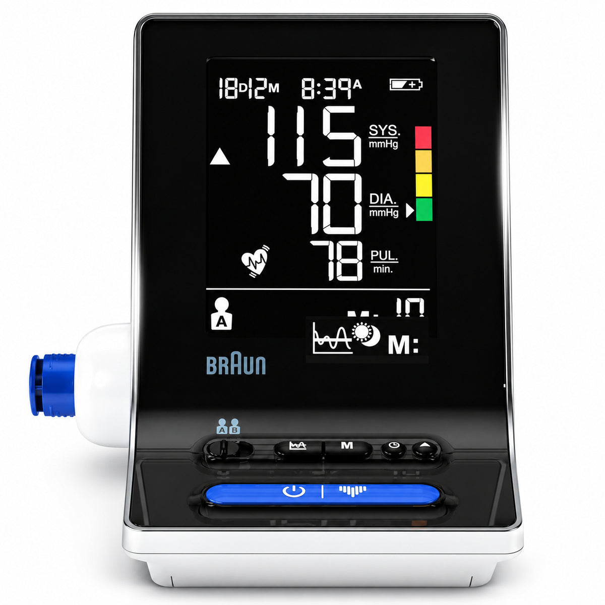 Braun ExactFit 3 upper arm blood pressure monitor with large display