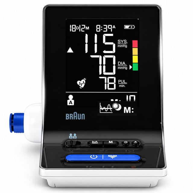Braun ExactFit 3 upper arm blood pressure monitor with large display