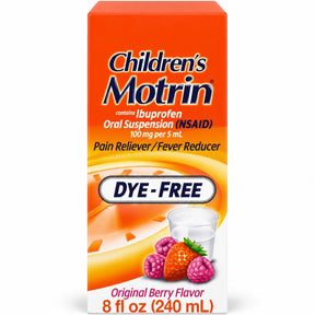 Children’s Motrin Oral Suspension – Dye-Free Berry, 8 fl oz