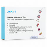 Choose Health Female Hormone Test Kit (6-in-1, Estrogen & Progesterone Panel)