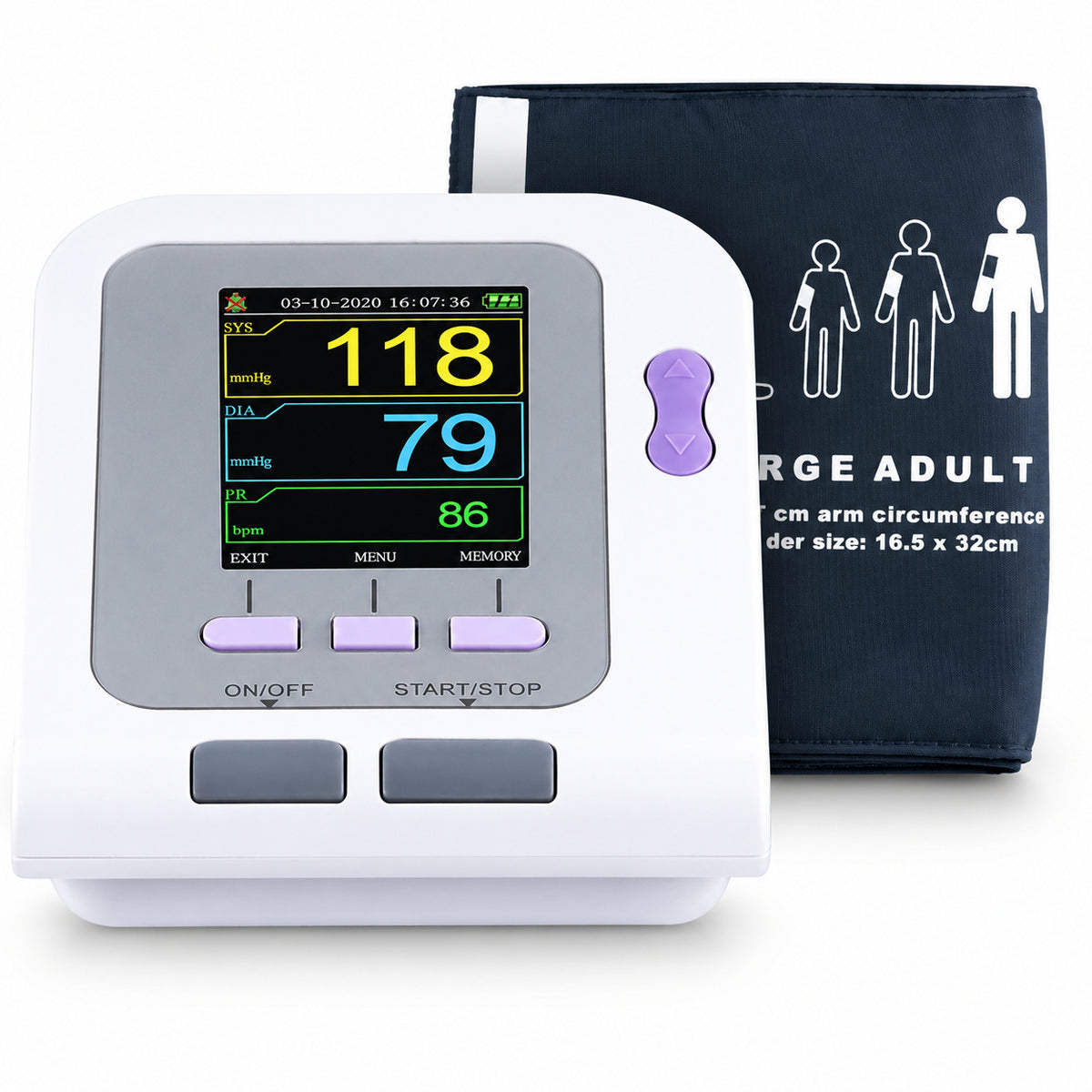 CONTEC 08A Upper Arm Blood Pressure Monitor with 3 Cuffs