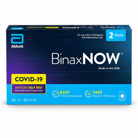 BinaxNOW COVID-19 Antigen Test (2 Tests)
