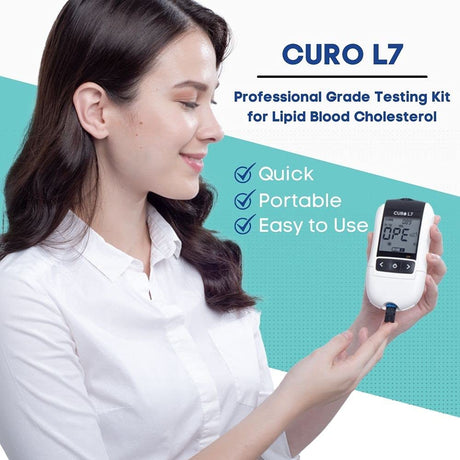 Curo L7 Professional Grade Blood Cholesterol Test Kit