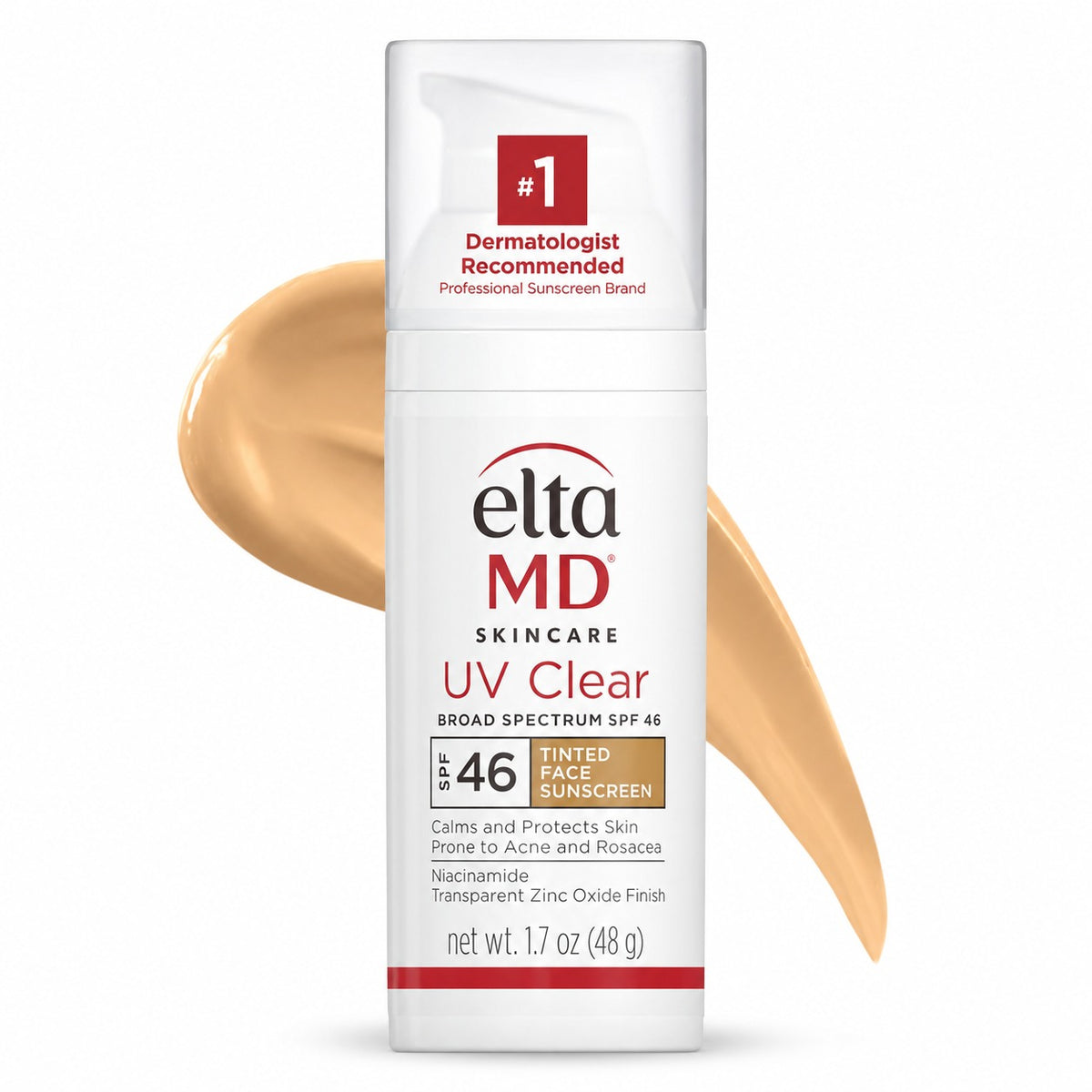 EltaMD UV Clear Tinted Face Sunscreen SPF 46 – Broad-Spectrum, Oil-Free (Tinted)