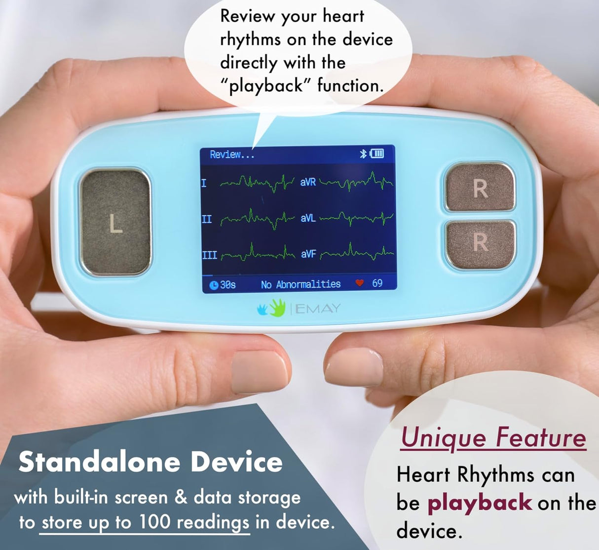 Emay Portable 6L ECG Monitor