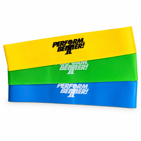 First Place Mini Resistance Loop Bands Set Light Medium Heavy 3 Pack