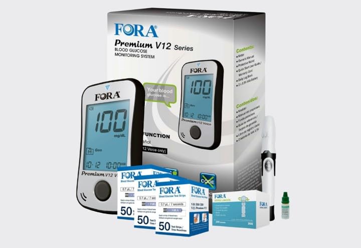 Fora Premium V12 Blood Glucose Testing Kit