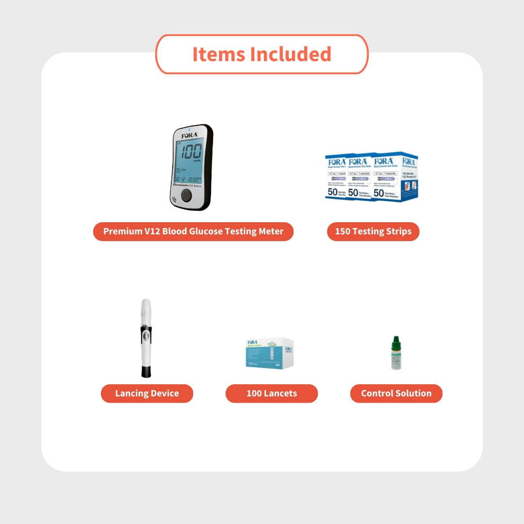 Fora Premium V12 Blood Glucose Testing Kit