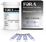 Fora Premium V10/V30 Glucose Test Strips (50 ct)