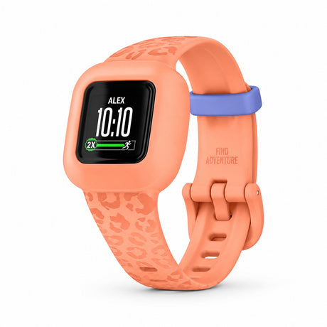 Garmin Vivofit Jr 3 Kids Fitness Tracker Peach Leopard