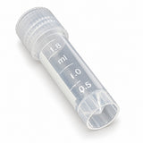 Graduated Plastic Cryovials, 2 mL, Screw Cap, 20 Pack