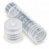Graduated Plastic Cryovials, 2 mL, Screw Cap, 20 Pack