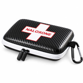Hardshell Naloxone Response Case — Water-Resistant EVA with Double Pocket & Carabiner (7×4.5×2″)