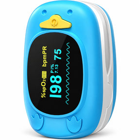 HealthTree Children’s Fingertip Pulse Oximeter Blue