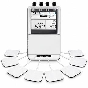 iSTIM EV-805 TENS EMS 4-Channel Rechargeable Combo Unit