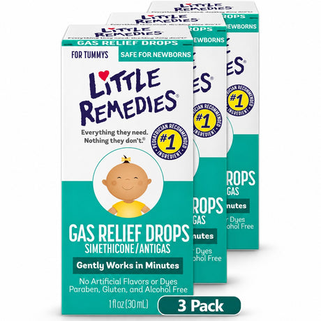 Little Remedies Baby Gas Relief Drops – 1oz (3-Pack)