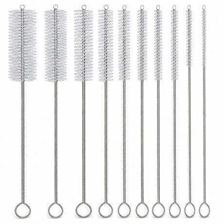 Desin Long Nylon Tube Cleaning Brush Set, 10 Pieces