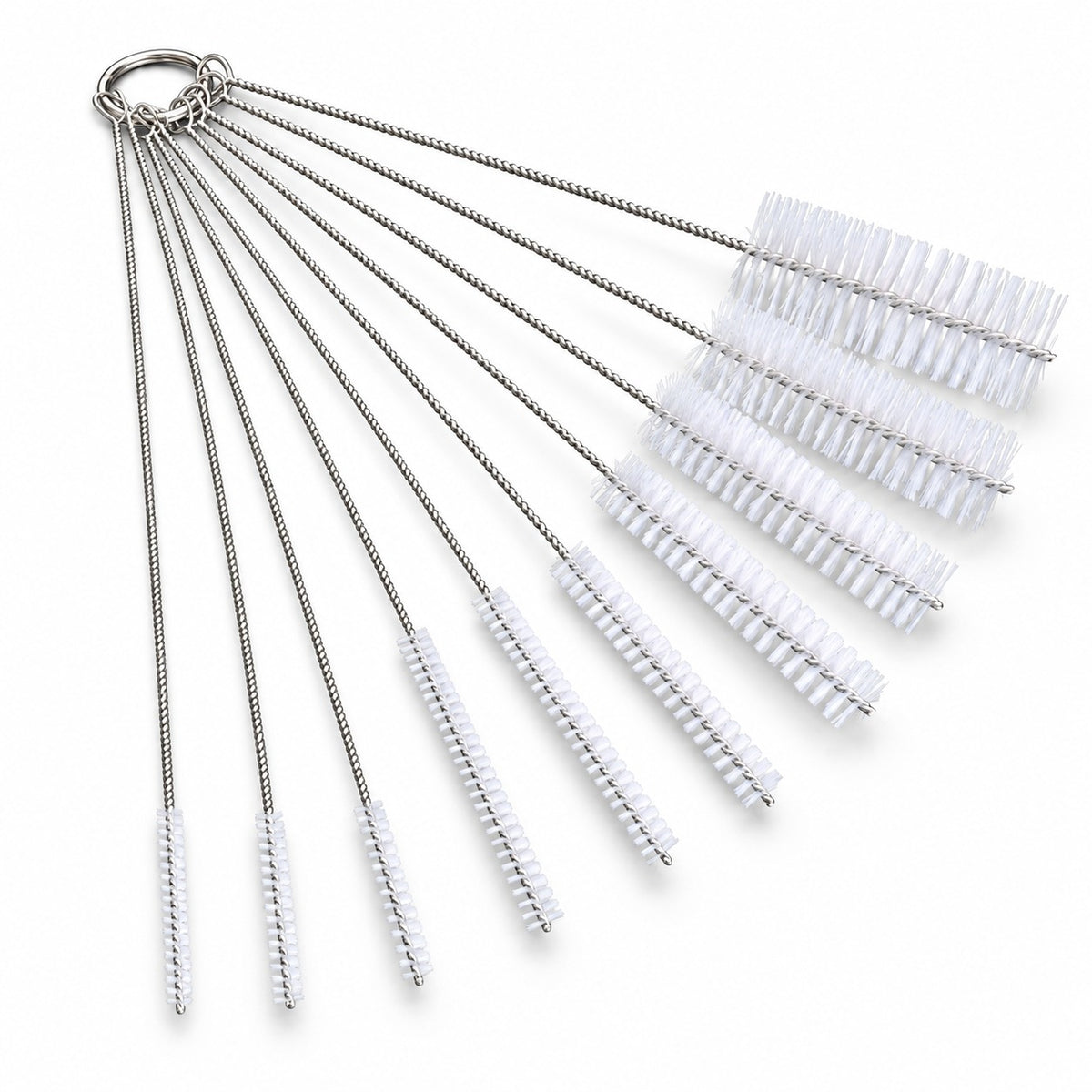 Desin Long Nylon Tube Cleaning Brush Set, 10 Pieces