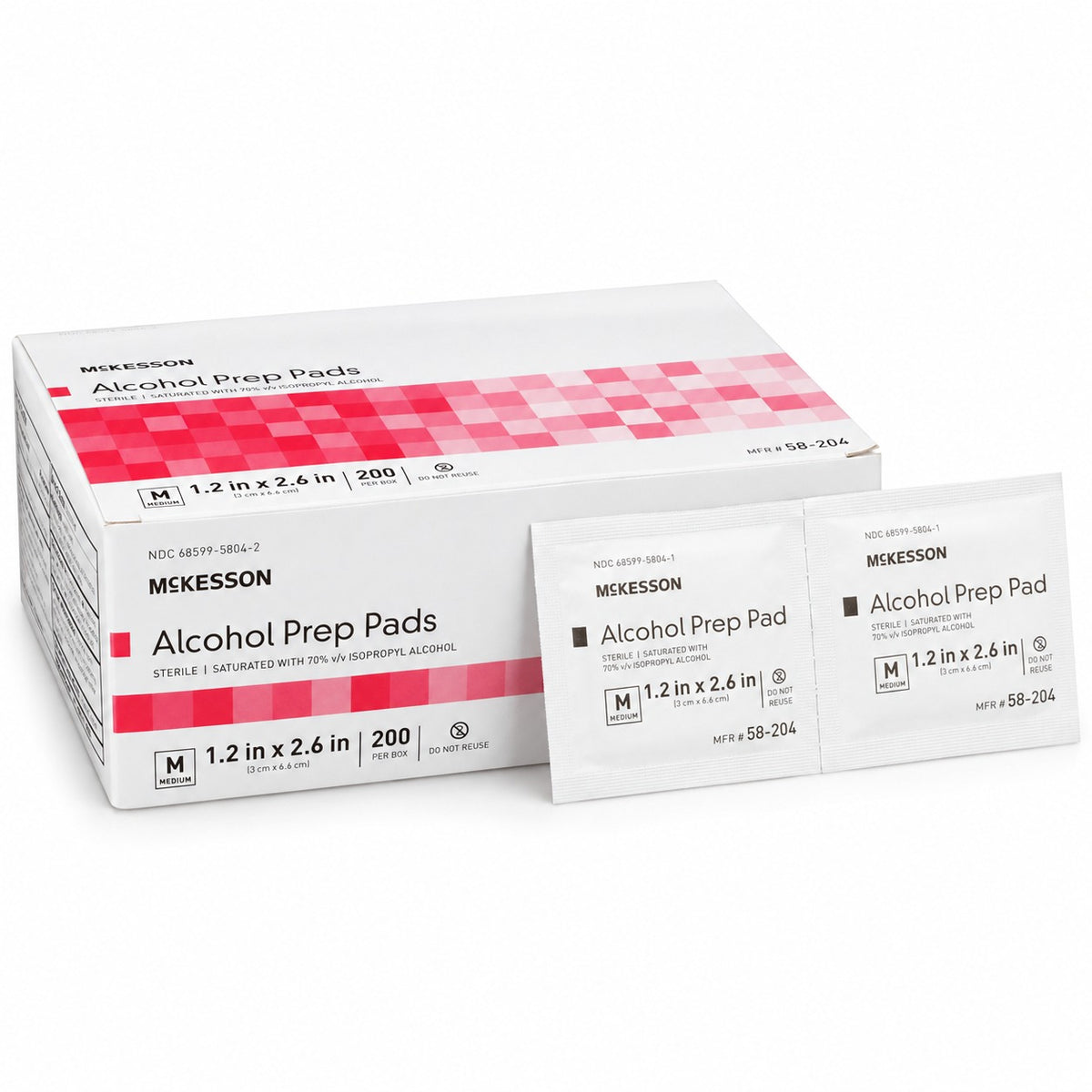 McKesson Alcohol Prep Pads – 70% Isopropyl, Sterile