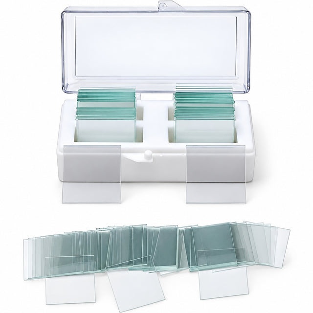 Microscope Cover Slips, #1 Thick, 22 x 22 mm, Pack of 200