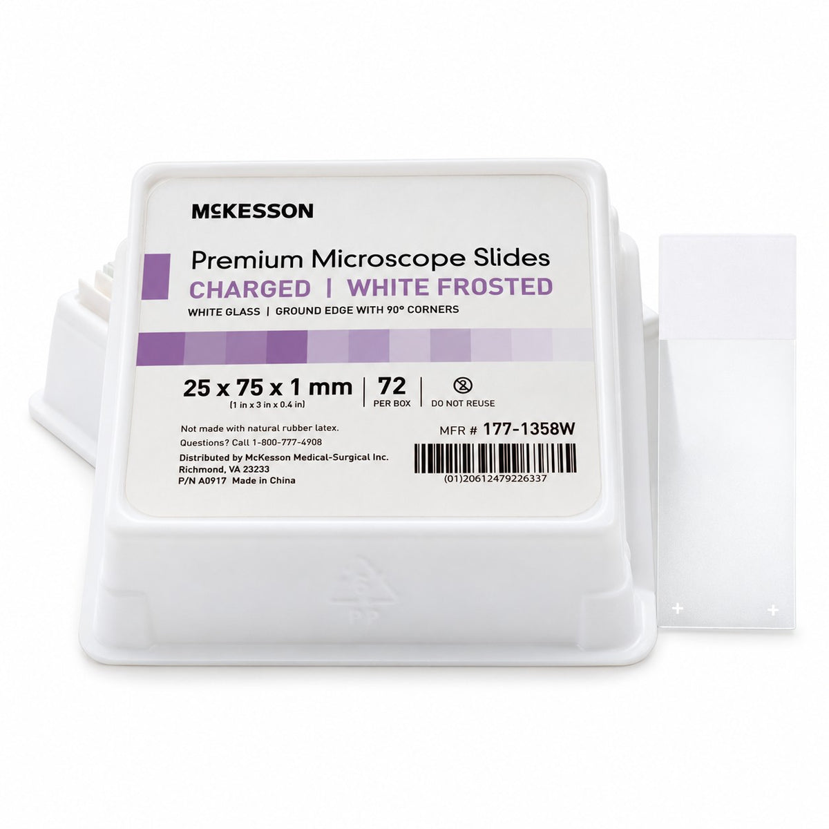 McKesson Microscope Slides - Charged White Frosted (view 13)
