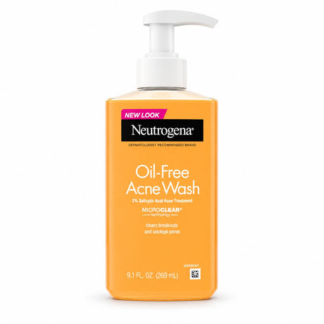 Neutrogena Oil-Free Acne Face Wash with 2% Salicylic Acid, 9.1 fl oz