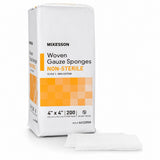 McKesson Non-Sterile Gauze Sponges, 2 x 2 and 4 x 4 Inch, 200 per Pack