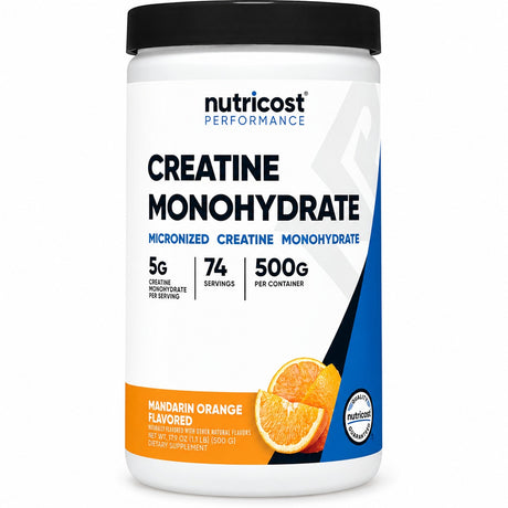 Nutricost Creatine Monohydrate – Micronized Powder, Flavored (500g)