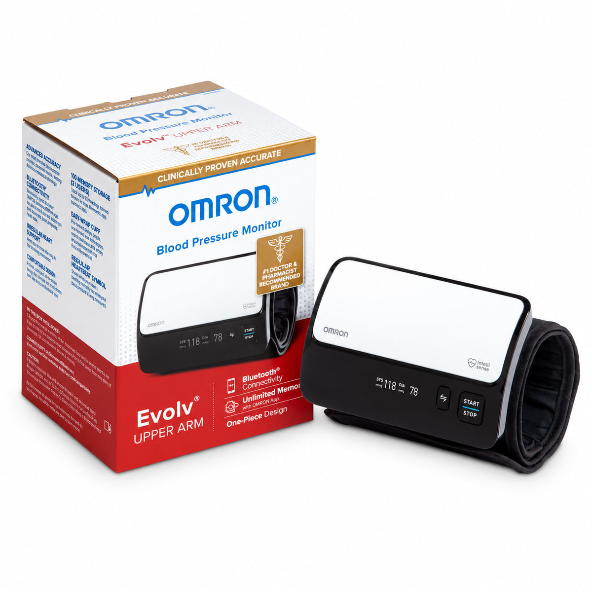 OMRON Evolv Wireless Upper Arm Blood Pressure Monitor BP7000 Bluetooth