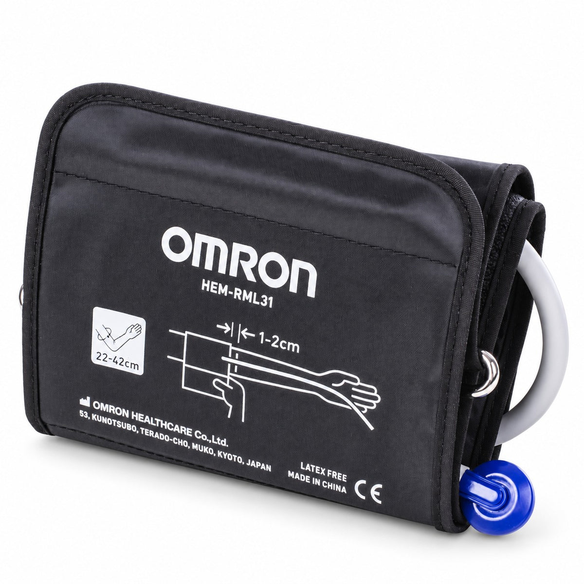 Omron Wide-Range D-Ring Blood Pressure Cuff HEM-RML31-B (9–17")
