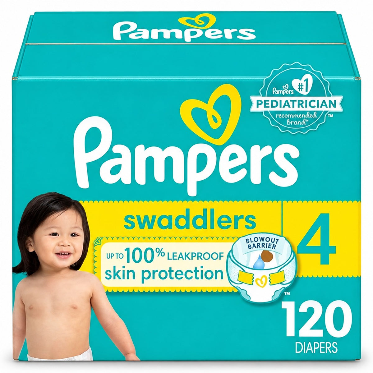 Pampers Swaddlers Diapers – Size 4