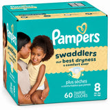 Pampers Swaddlers Diapers – Size 8