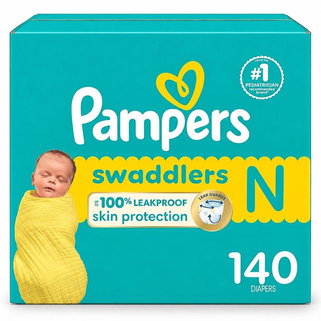 Pampers Swaddlers Newborn Diapers – Size 0 (Newborn)