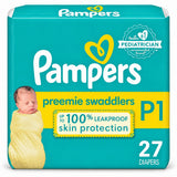 Pampers Swaddlers Preemie Diapers Size P1 (27 Count)