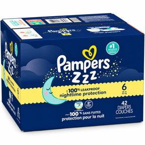 Pampers ZZZ Overnights Size 6 Diapers (35+ lbs)