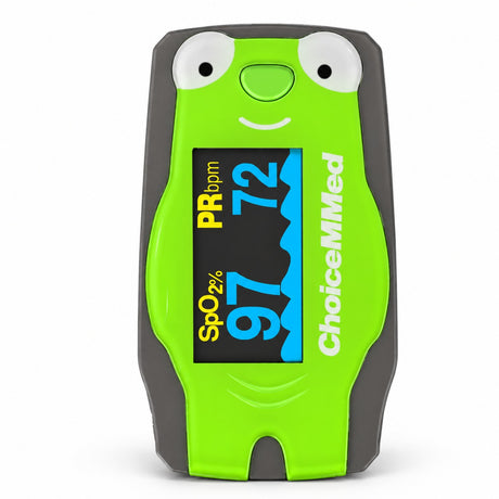 Pediatric Fingertip Pulse Oximeter — Green Frog
