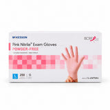 McKesson Pink Nitrile Exam Gloves - Large (view 7)