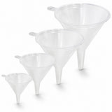 LIQVEE Plastic Funnel Set, 4 Sizes