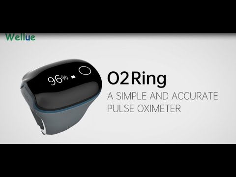 Wellue O2Ring Oxygen Monitor with Vibration Reminder (Adults) - Bluetooth O2 Pulse Oximeter Rechargeable, Continuous Recording of SpO2 & PR, Blood Oxygen Saturation Tracker with Free APP & PC Reports