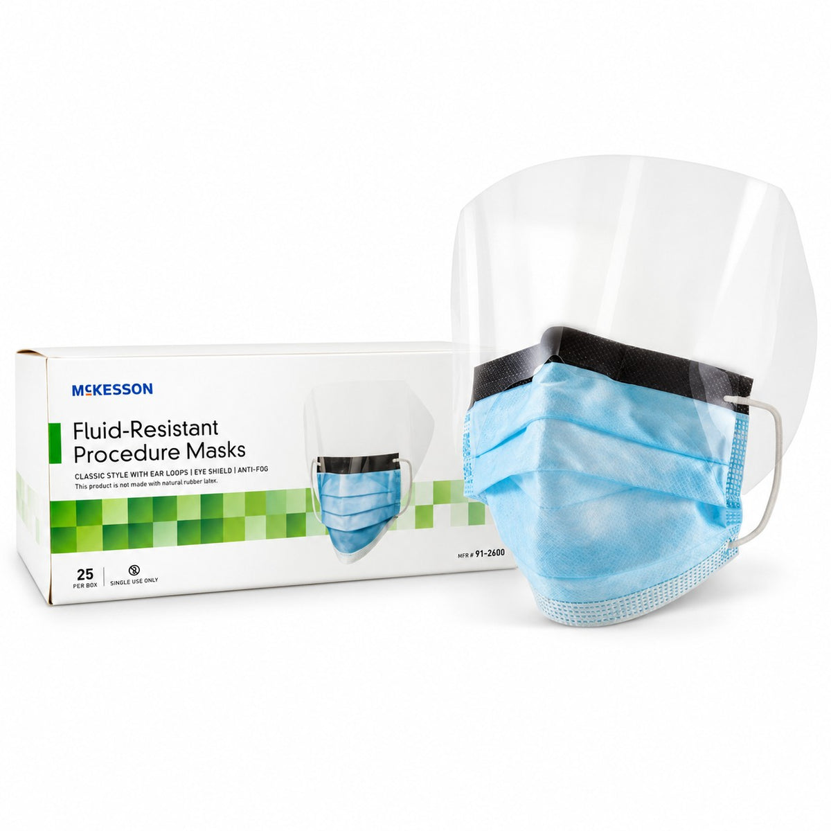 McKesson Procedure Masks - Level 3 with Eye Shield (view 4)