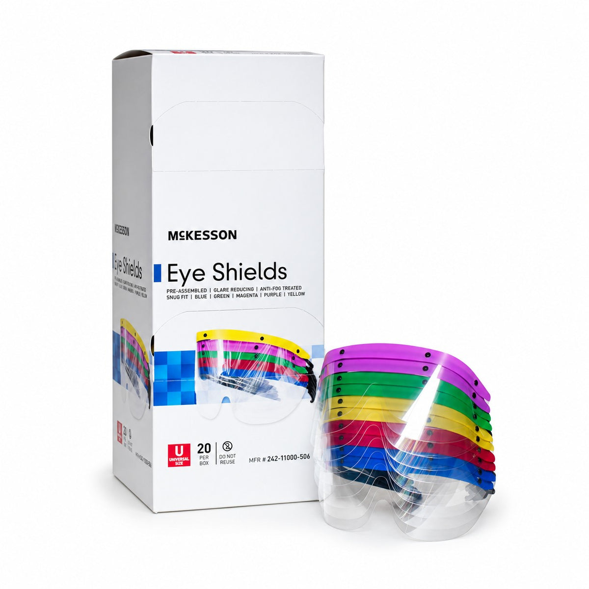 McKesson Protective Eye Shields - Anti-Fog with Dispenser (view 2)