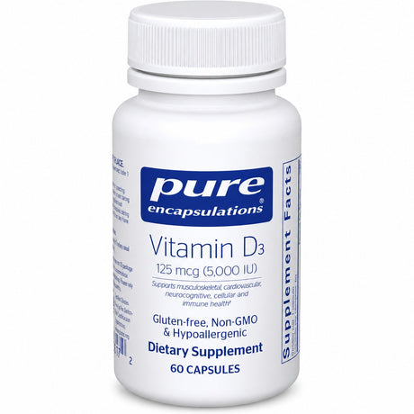 Pure Encapsulations Vitamin D3 125 mcg (5,000 IU)