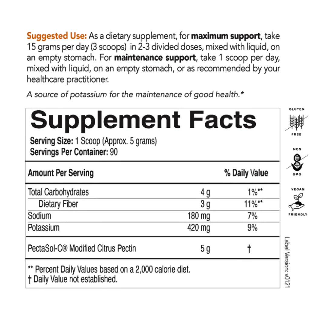 PectaSol Powder 16 oz – Citrus Pectin for Cellular, Immune & Detox Support