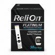 ReliOn Platinum Blood Glucose Test Strips – 50 Count