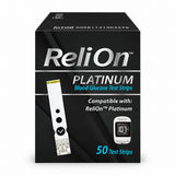 ReliOn Platinum Blood Glucose Test Strips – 50 Count