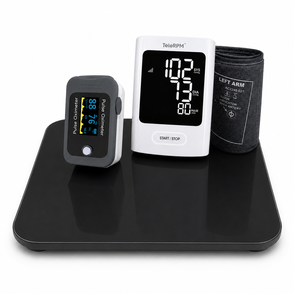 Complete RPM Monitoring Kit – Blood Pressure Monitor, Pulse Oximeter & Weight Scale [LTE]