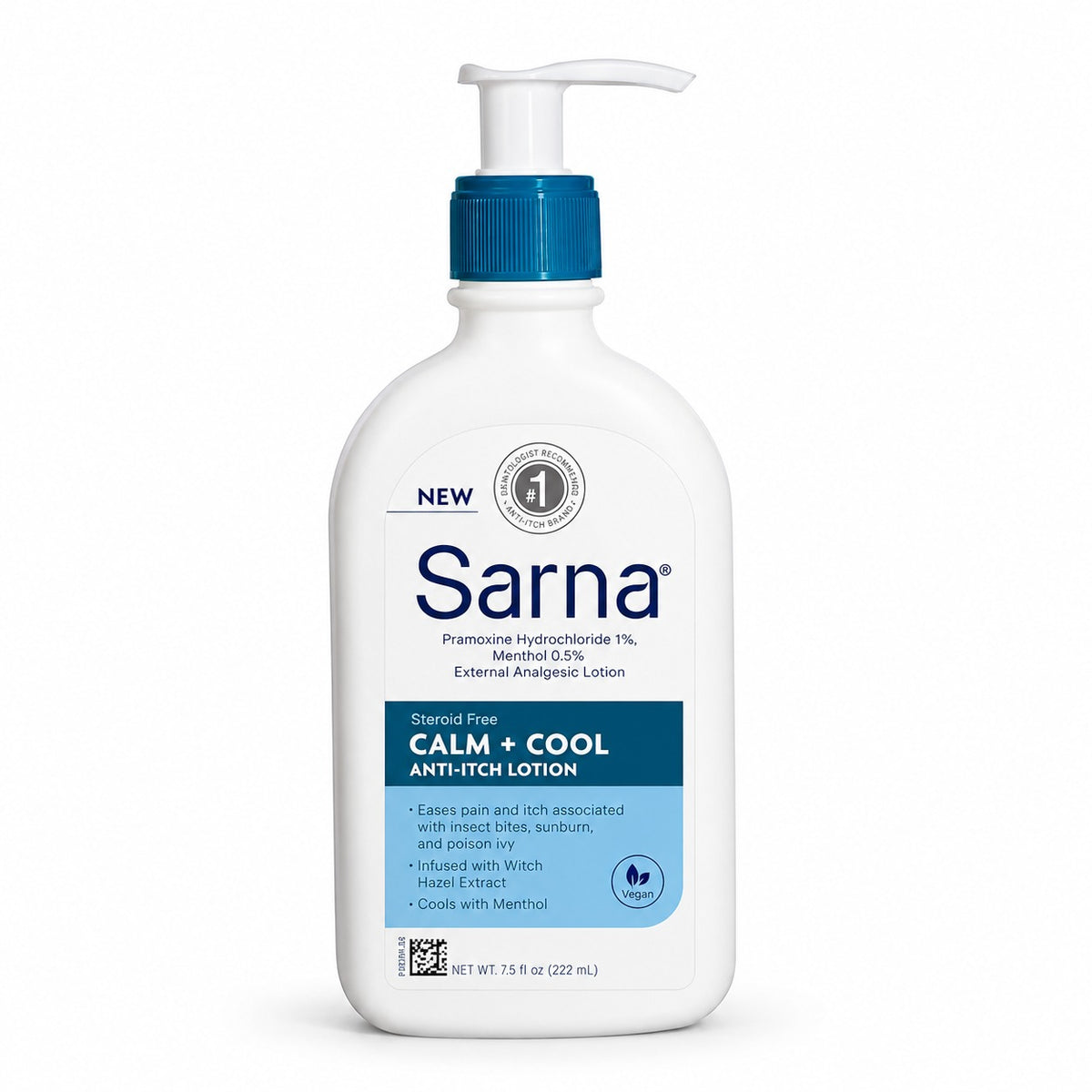 Sarna Calm + Cool Anti-Itch Lotion, 7.5 fl oz (Steroid-Free)