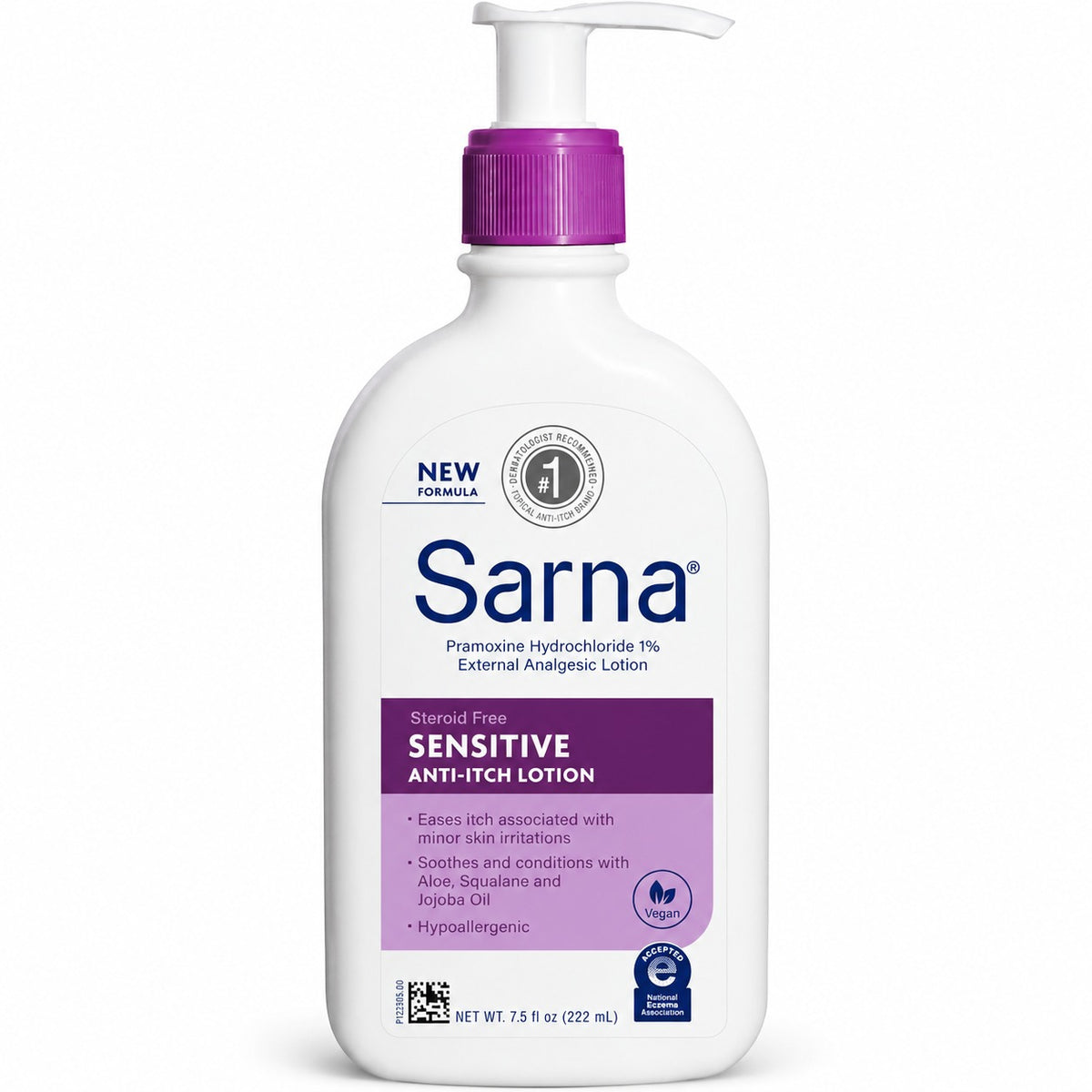 Sarna Sensitive Anti-Itch Lotion (7.5 fl oz), Steroid-Free