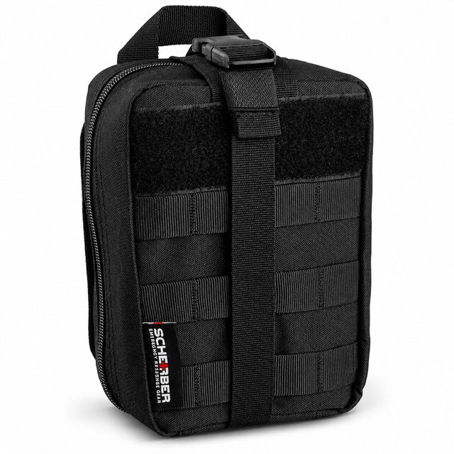 Scherber Premium IFAK Trauma Kit – Fully Stocked MOLLE Pouch (Black)