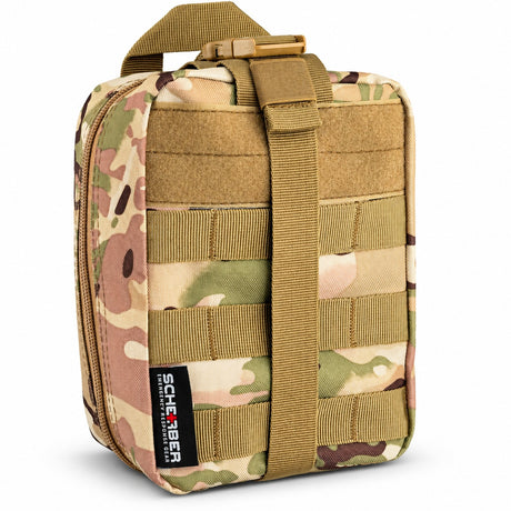 Scherber Premium IFAK Trauma Kit – Fully Stocked MOLLE Pouch (Camo)